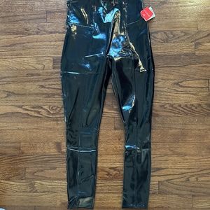 Spanx faux patent leather leggings